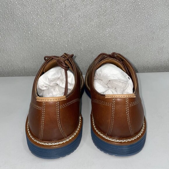 NEW JOHNSTON & MURPHY Upton Plain Toe Shoes Tan Leather Men’s Size 9 Full Grain main image 6